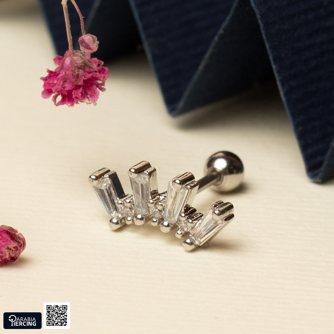 Elegant Tall Earring Ballback