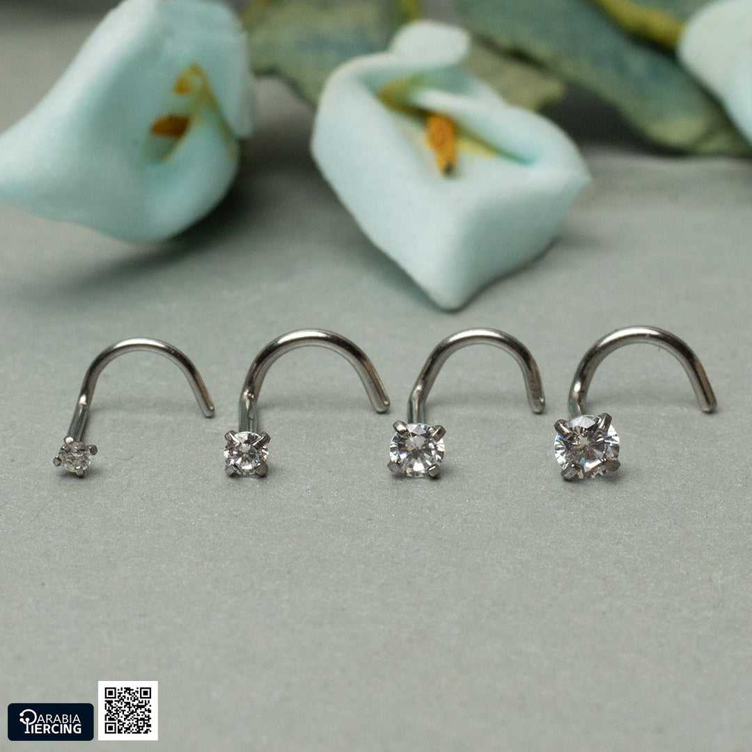 Zircon Stud U Shape