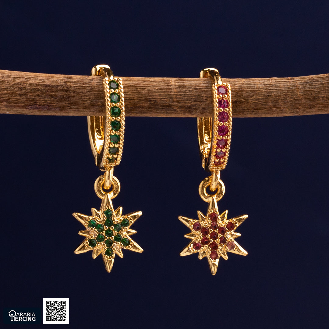 Shooting Star Dangling Earrings