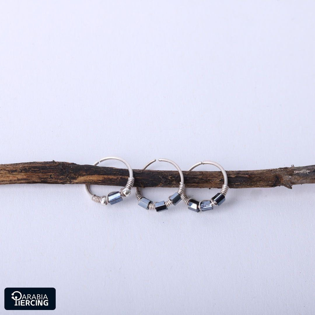 Handmade Silver Nose Hoop