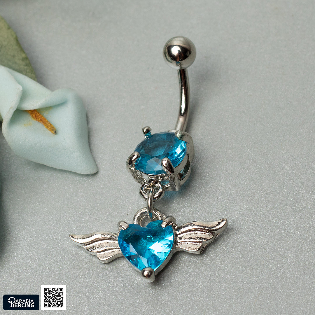 Pendant Angel Heart Belly Ring