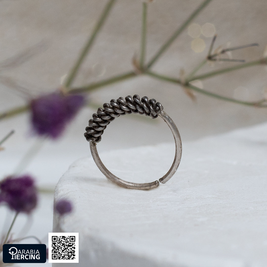 Silver Nose Hoop