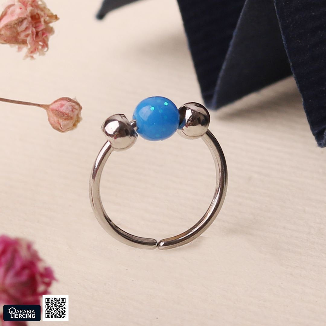 Colorful Beaded Nose Hoop