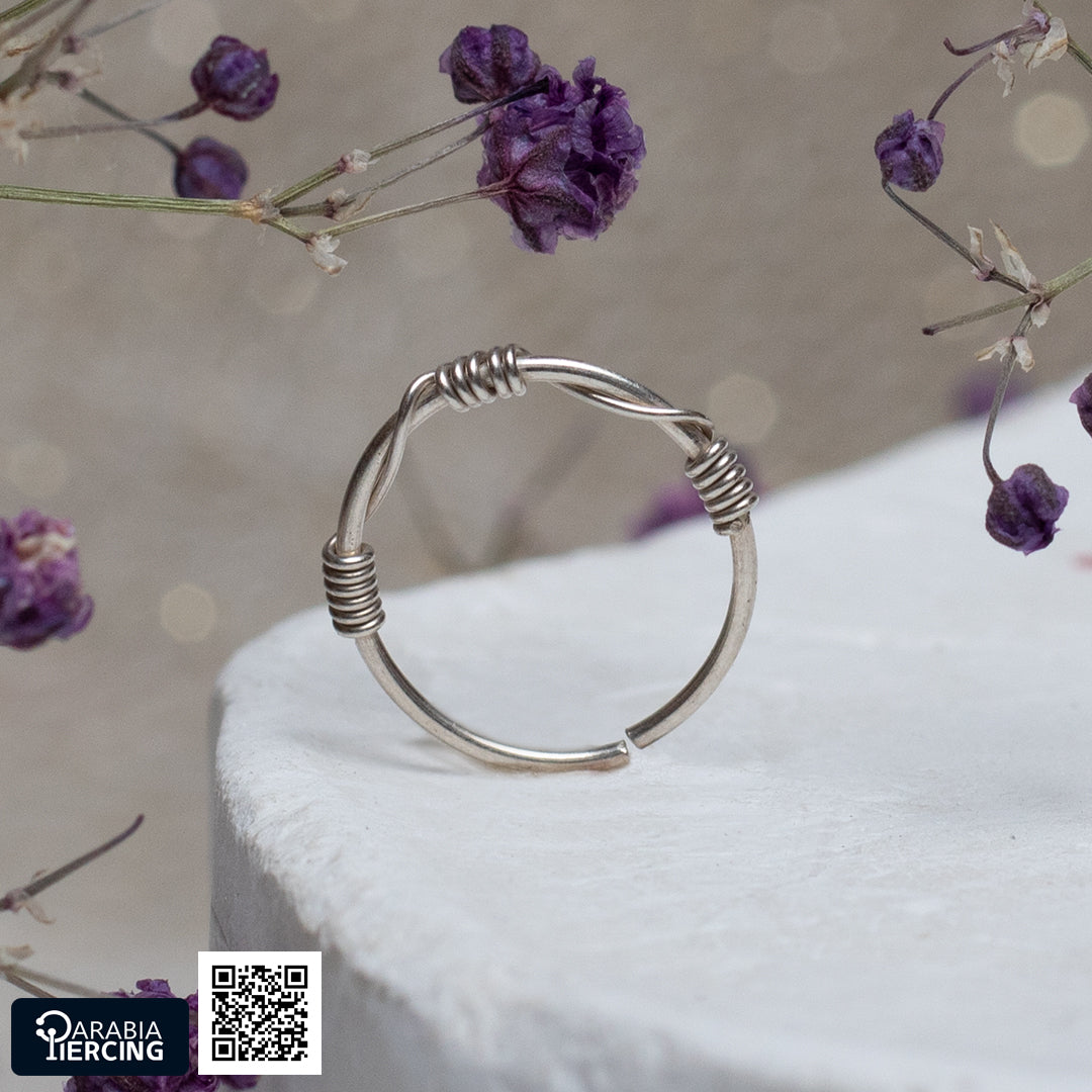Simple Silver Nose Hoop