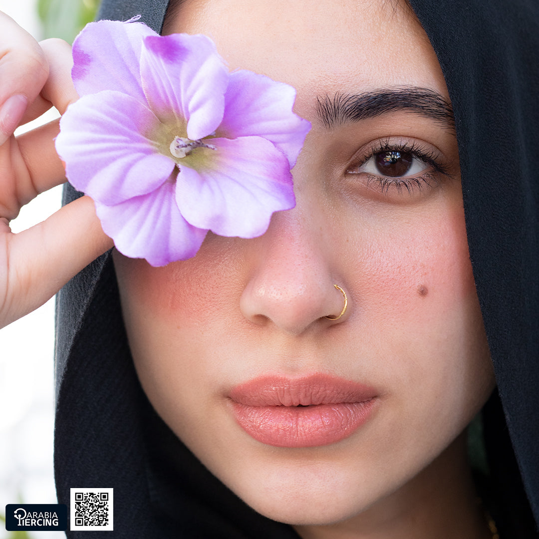 Simple Gold Nose Hoop