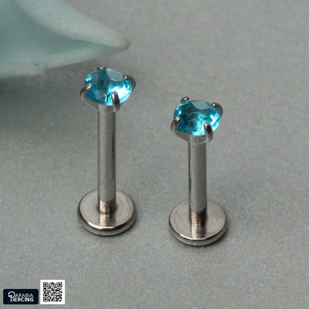 Colorful zircon Flatback