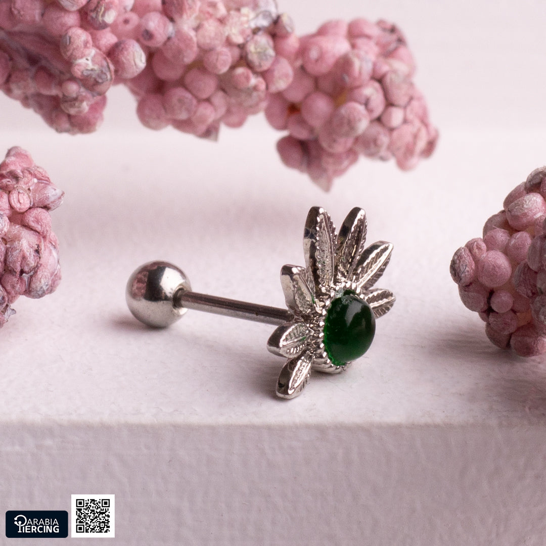 Green Earring Ballback