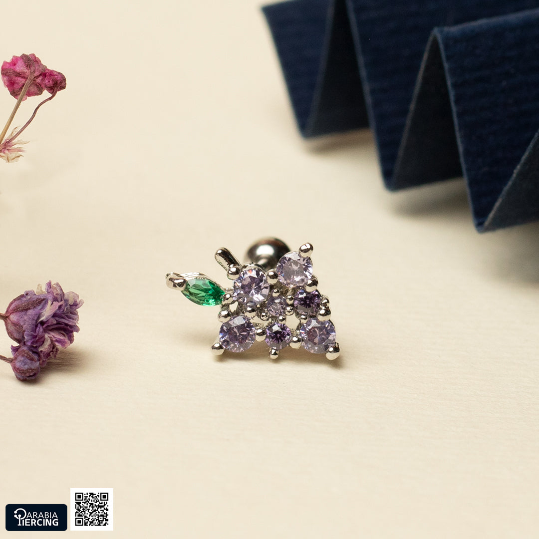 Fruits ball back Earring