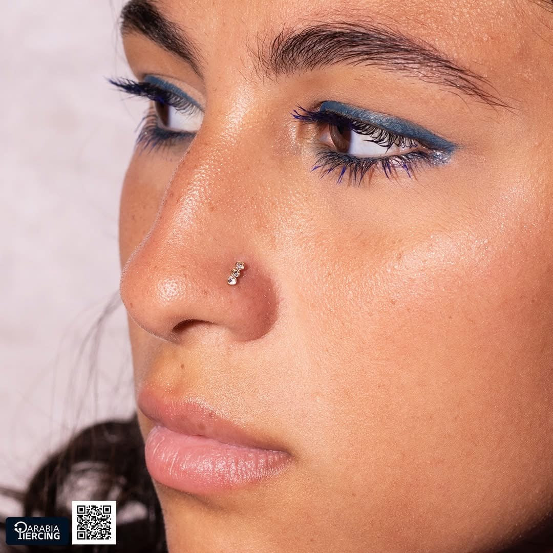 Triple Crystal Nose Stud