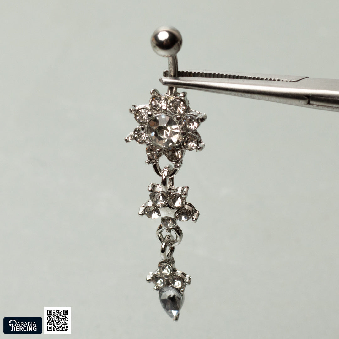 Dangling Flower Belly Ring