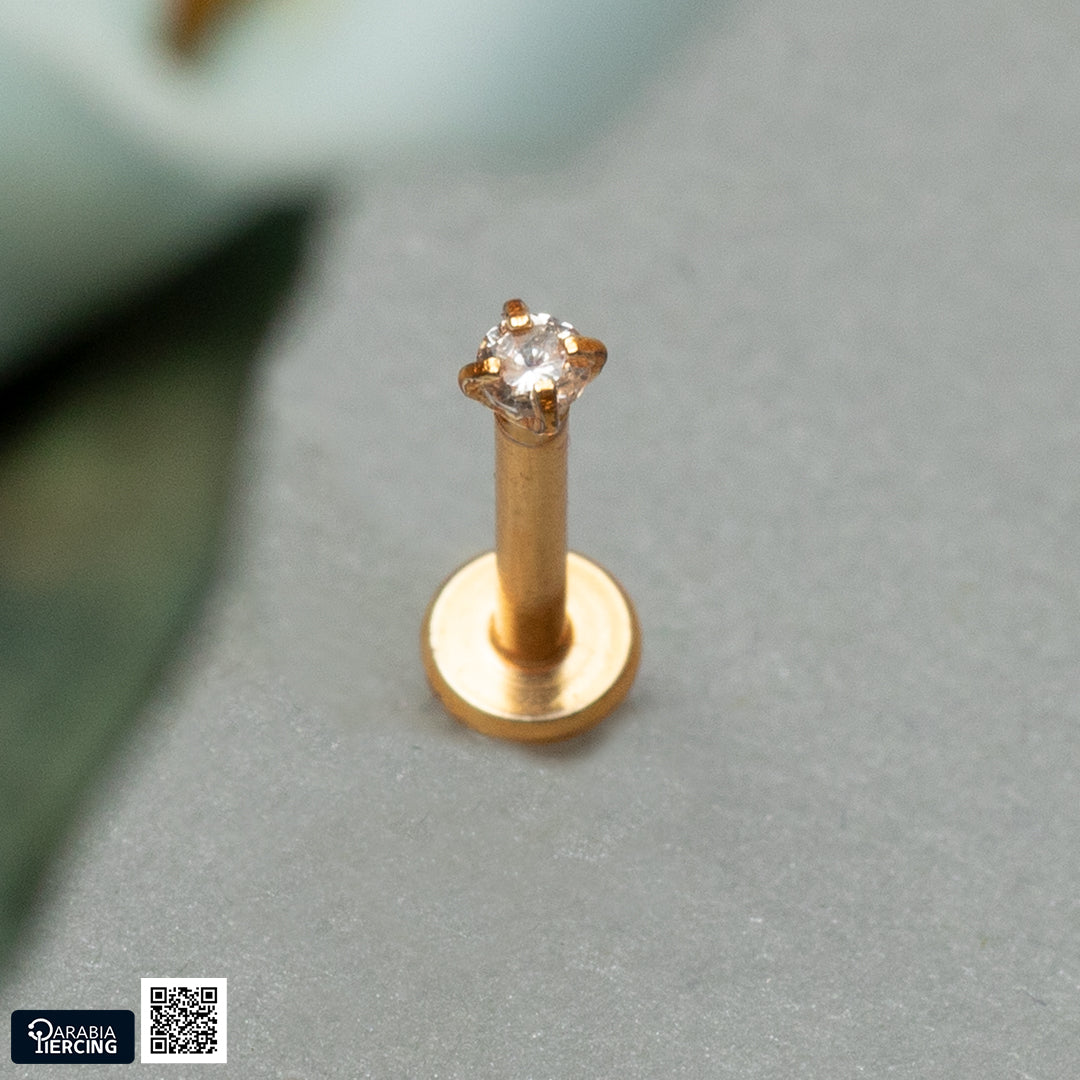 Gold Zircon Flatback