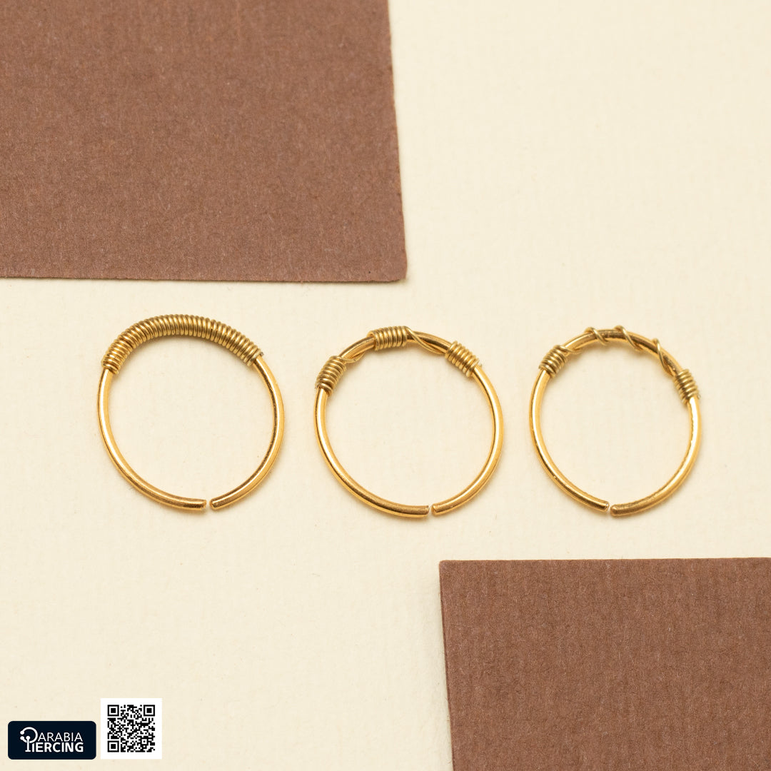 Simple Gold Nose Hoop