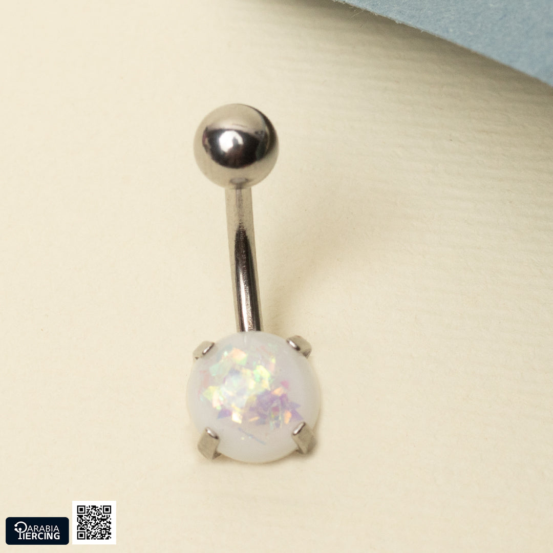 Basic Opal Belly Ring