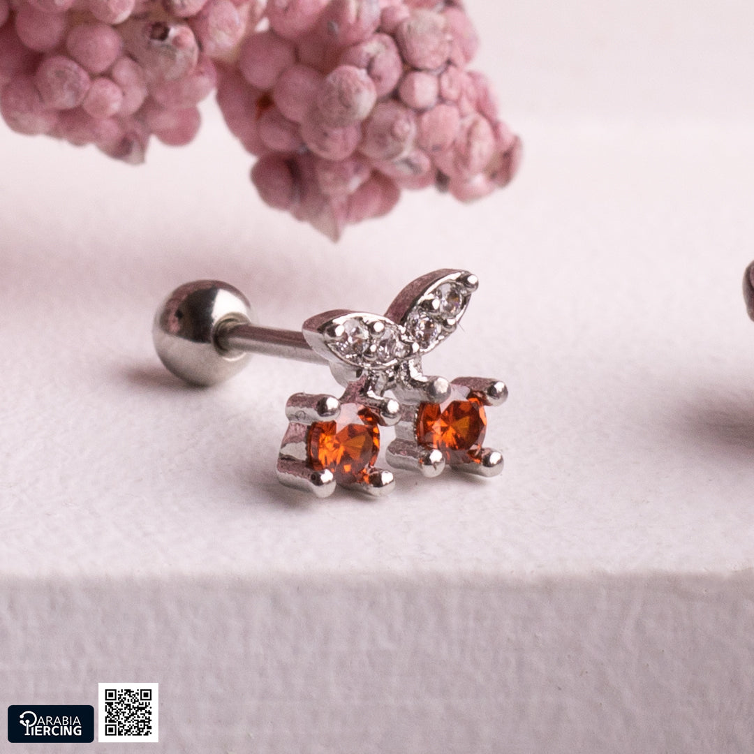 Fruits ball back Earring