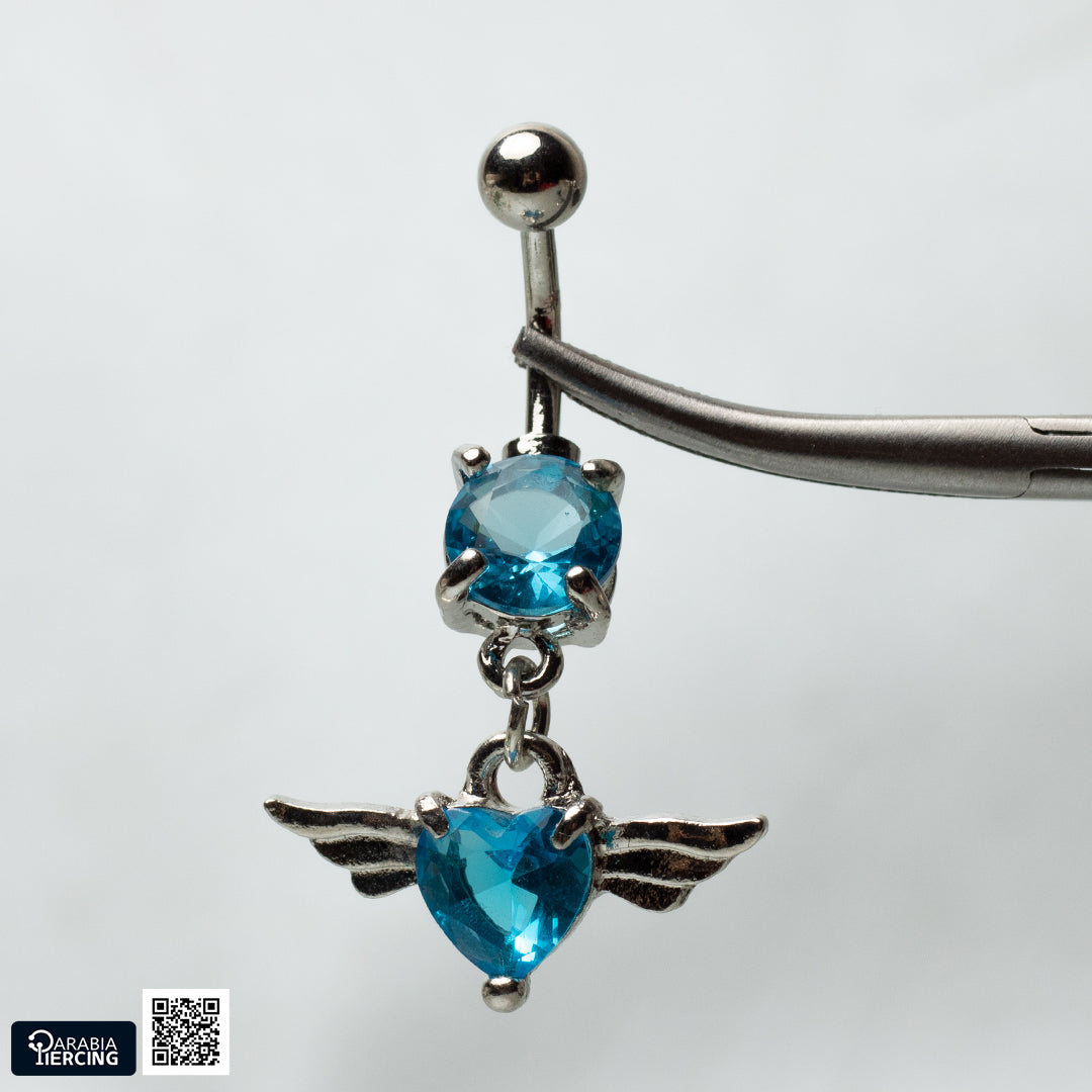 Pendant Angel Heart Belly Ring