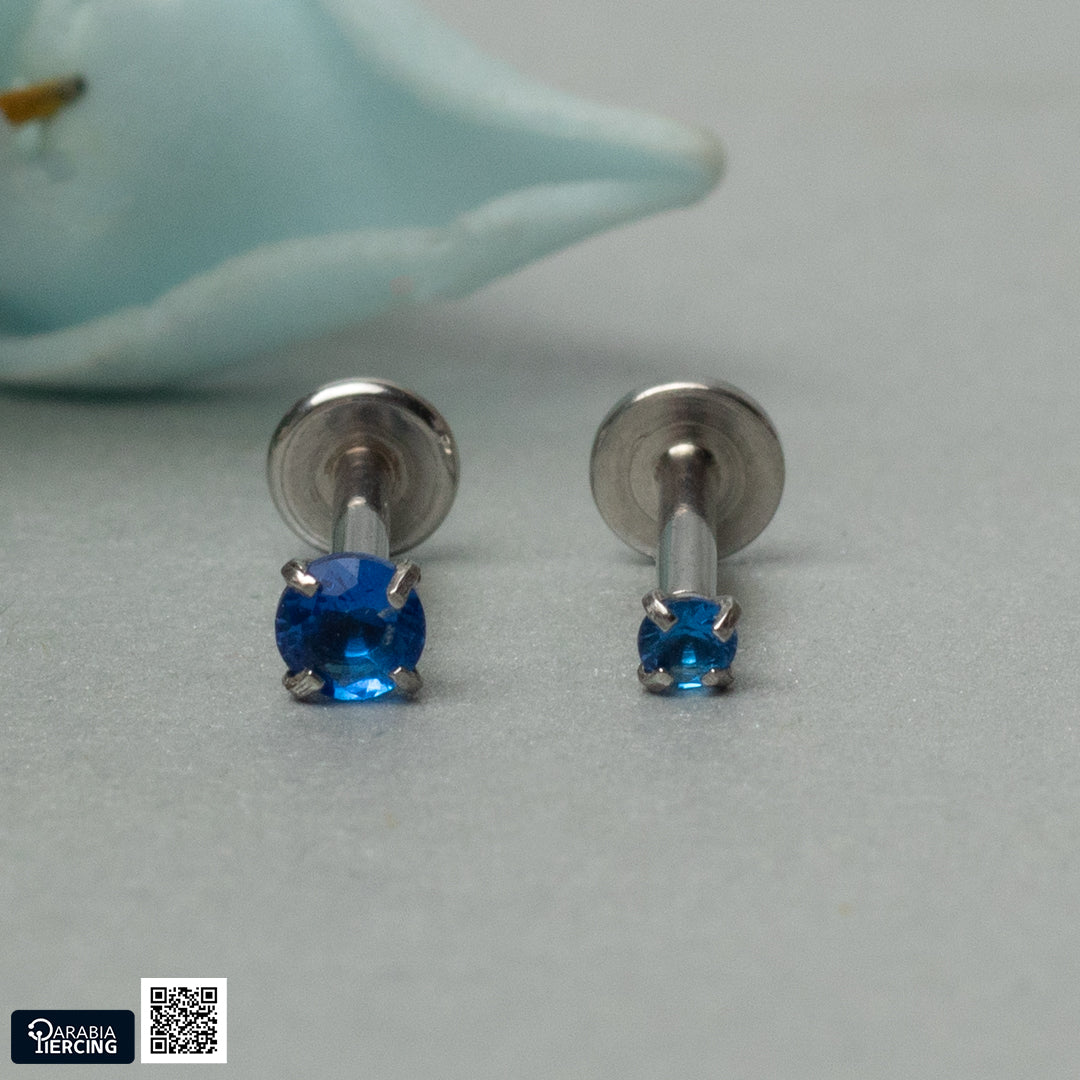 Colorful zircon Flatback