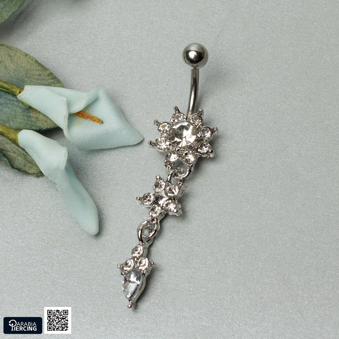 Dangling Flower Belly Ring