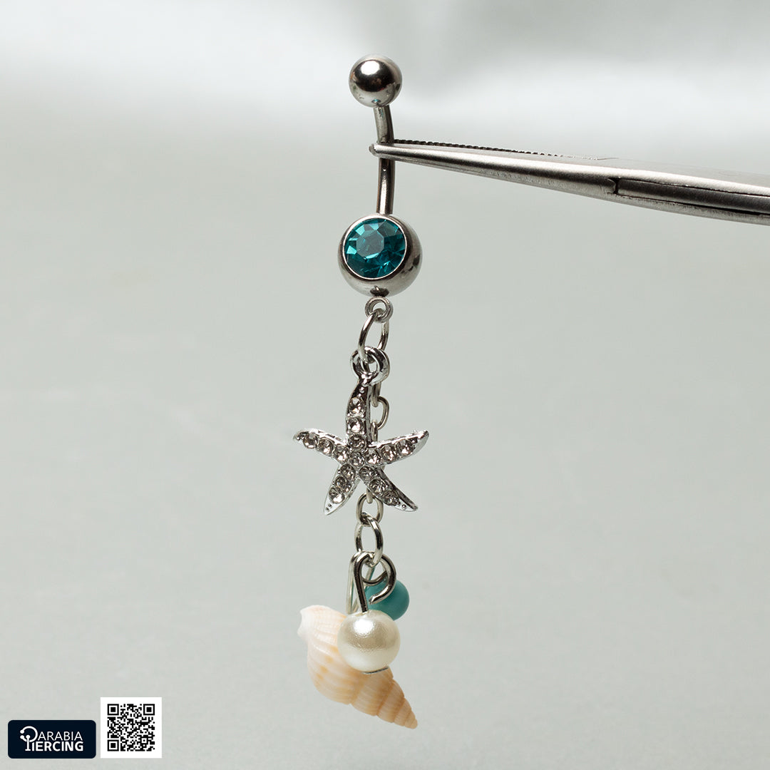 Pendant Starfish Belly Ring