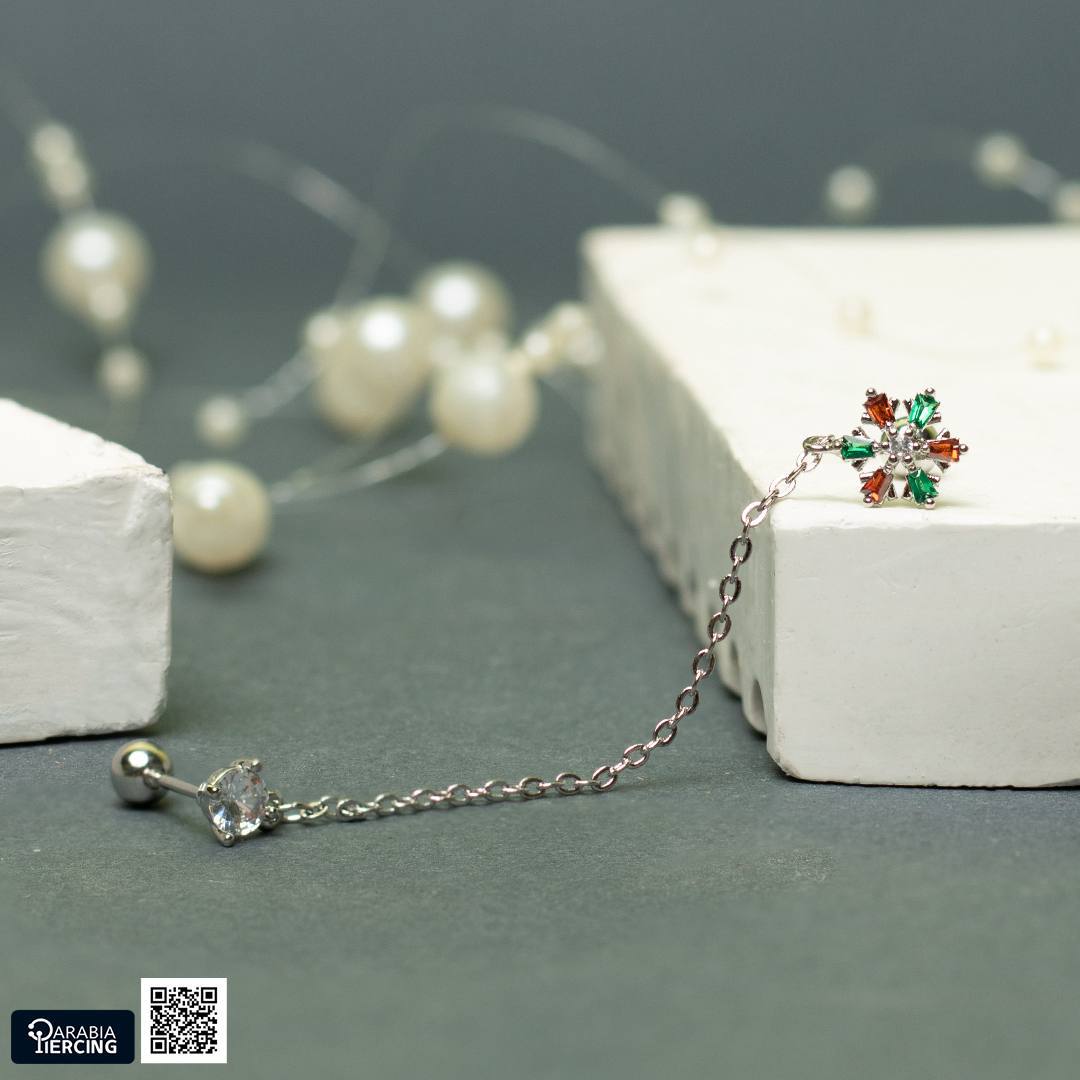 Snowflake connected Earring