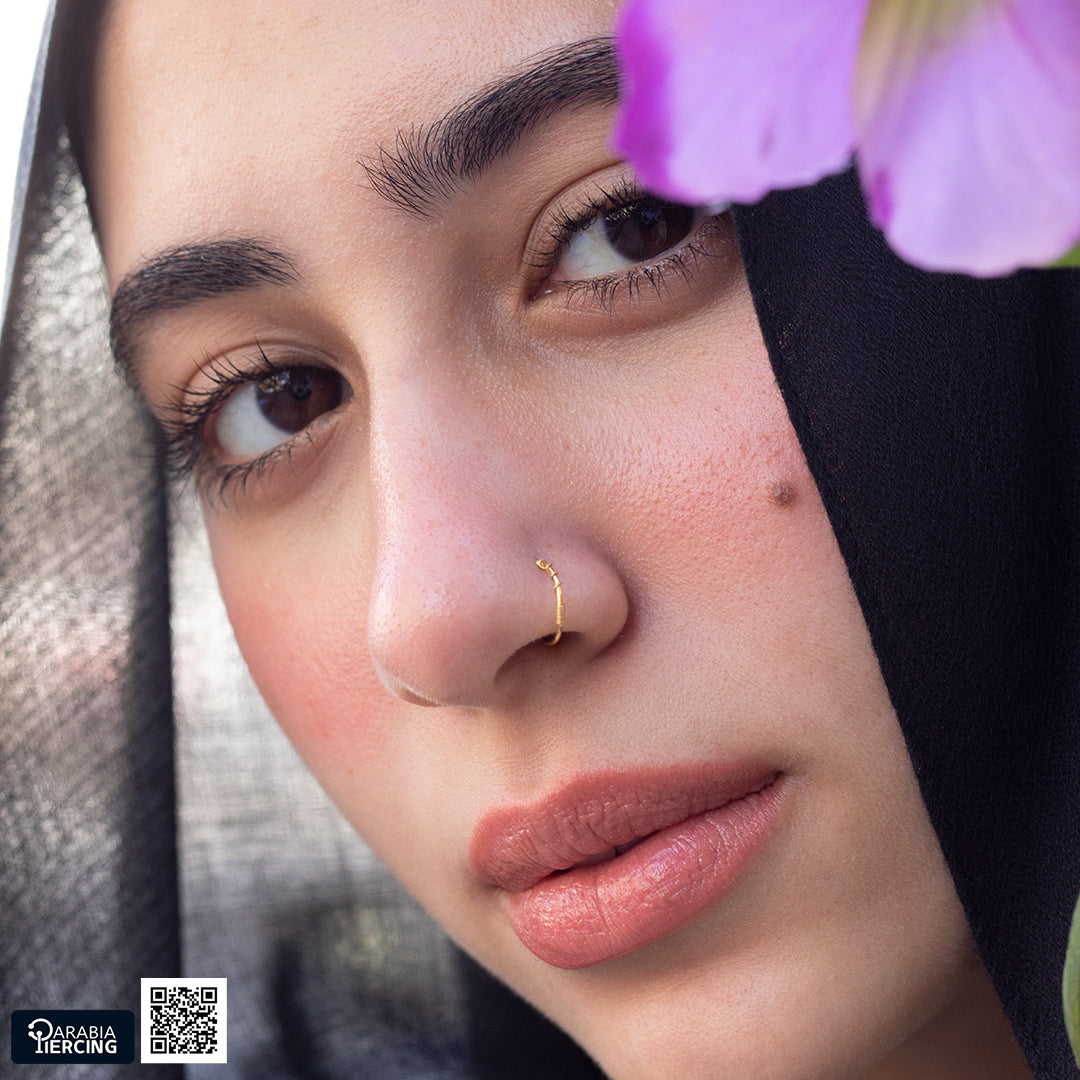 Simple Gold Nose Hoop