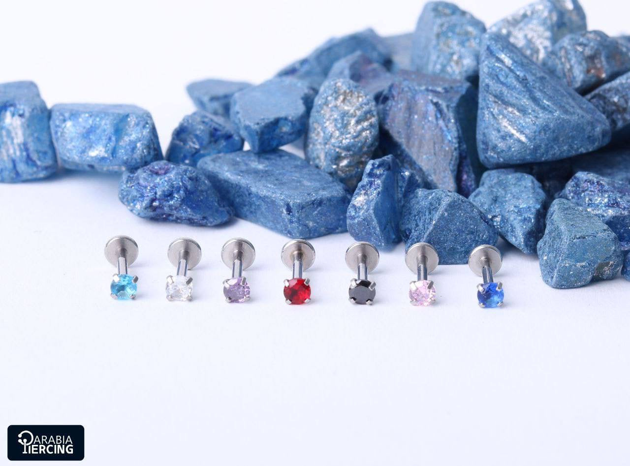 Colorful Zircon Flatback