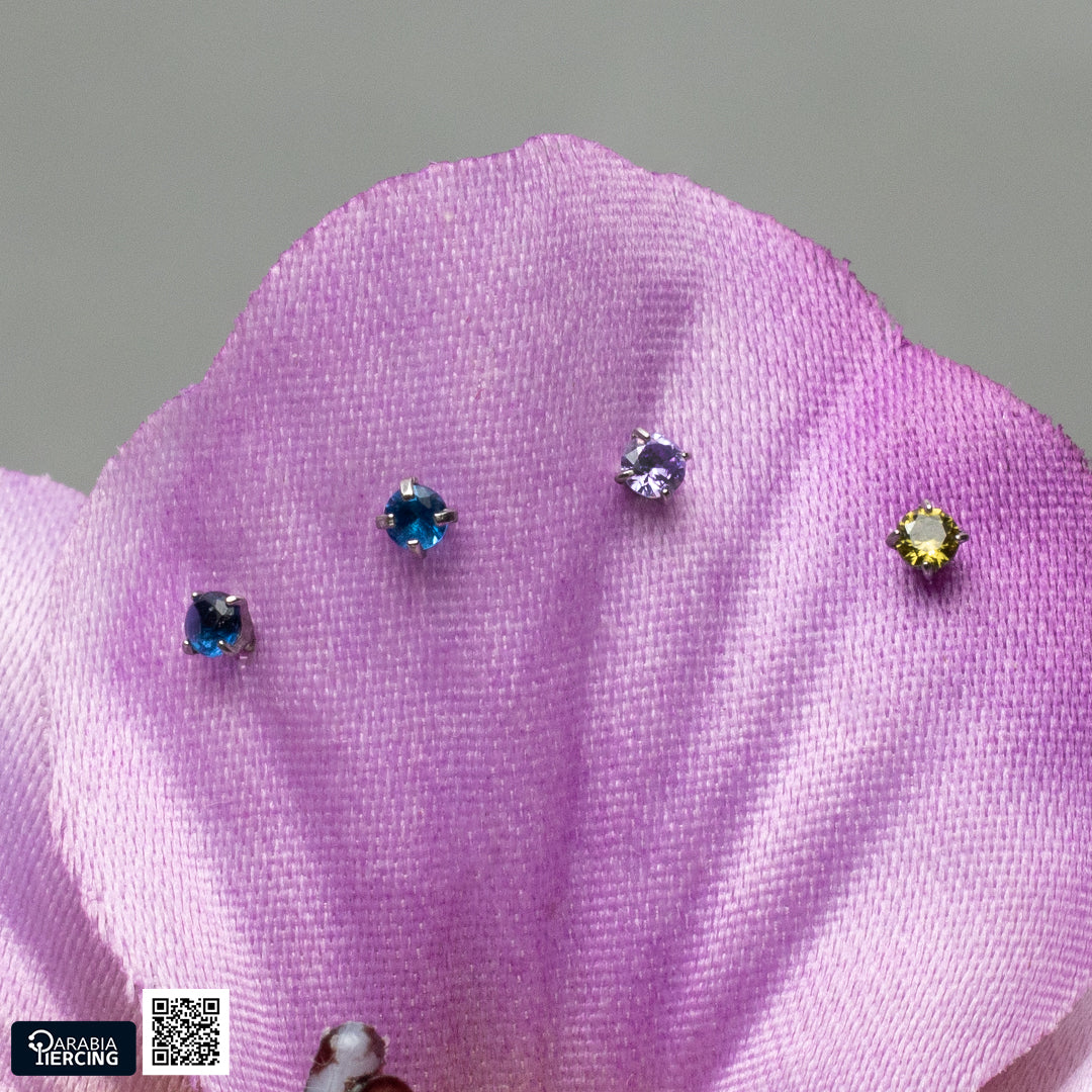Colorful zircon Flatback