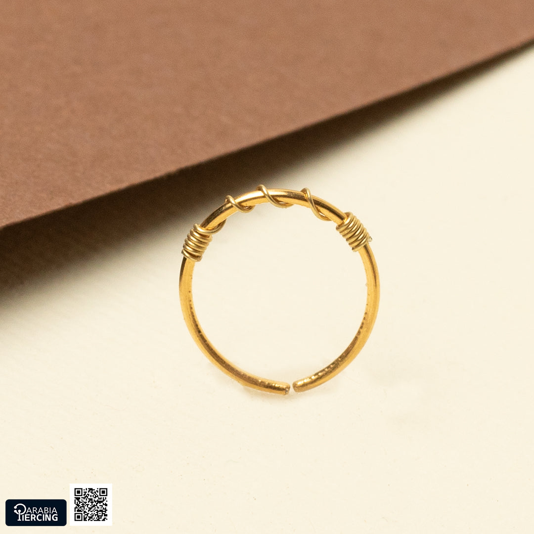 Simple Gold Nose Hoop