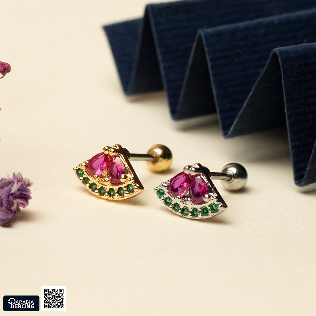 Fruits ball back Earring