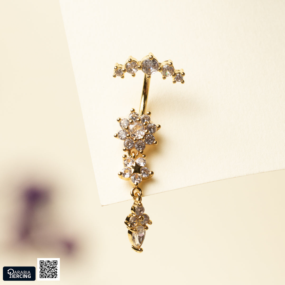 Bright Star Dangling Belly Ring