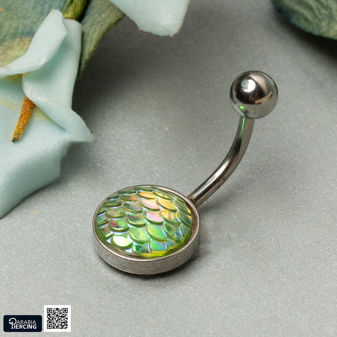 Iridescent Mermaid Scales Belly piercing