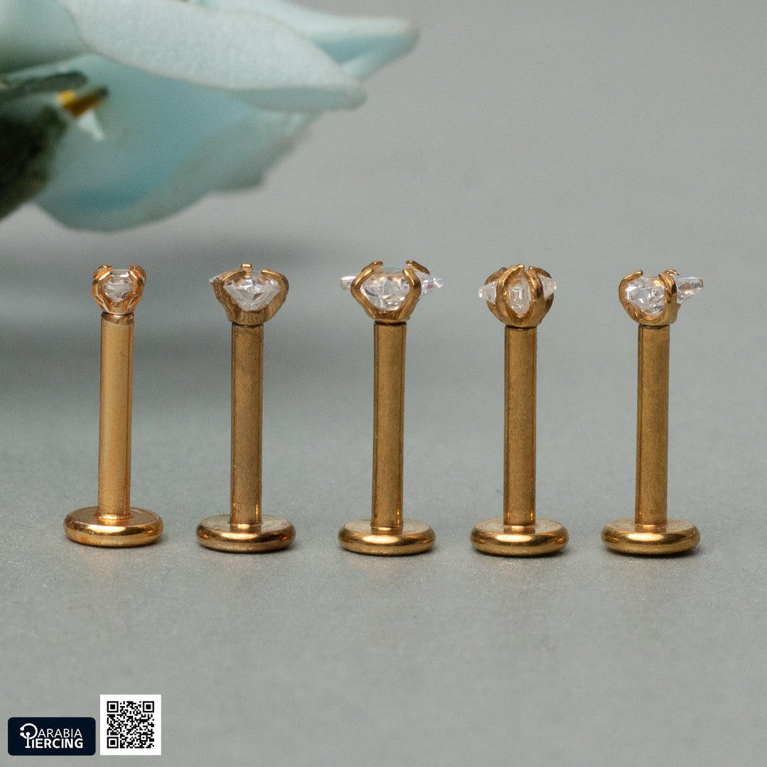 Gold Zircon Flatback