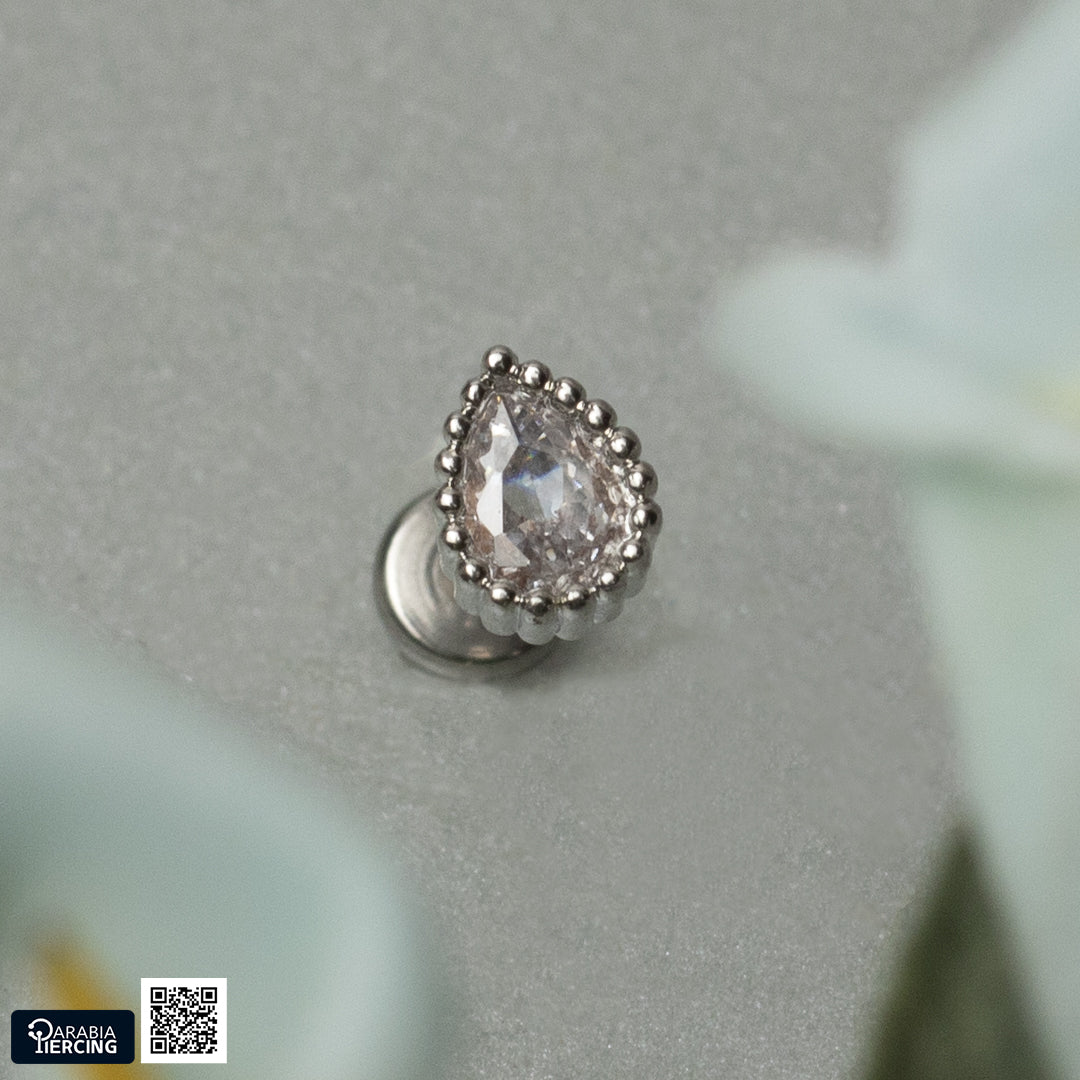 Beaded Dewdrop Spark Flatback