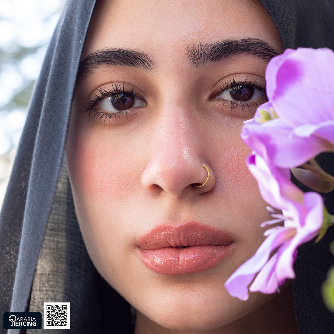 Simple Gold Nose Hoop