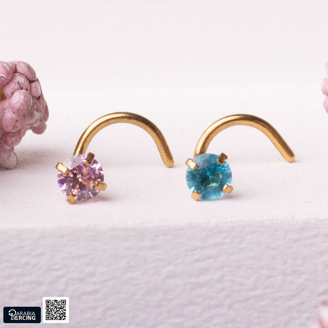 Colorful Golden U Shape