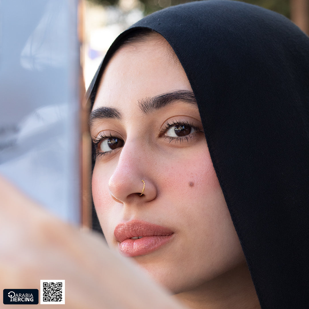 Simple Gold Nose Hoop