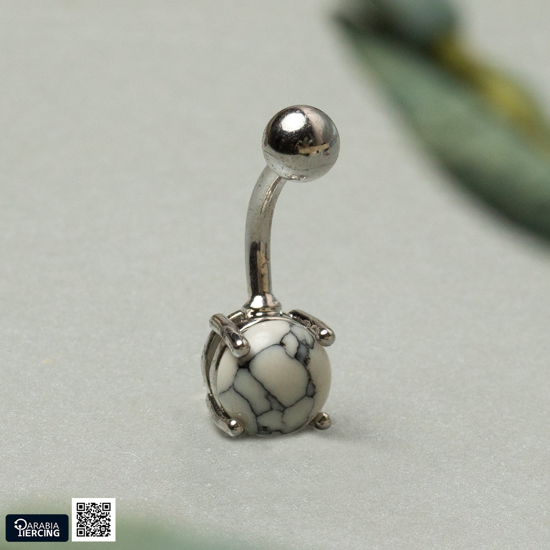 Marble Belly Piercing