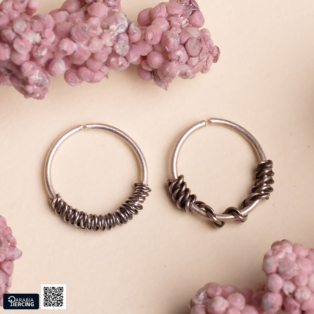 Dark Silver Nose Hoop