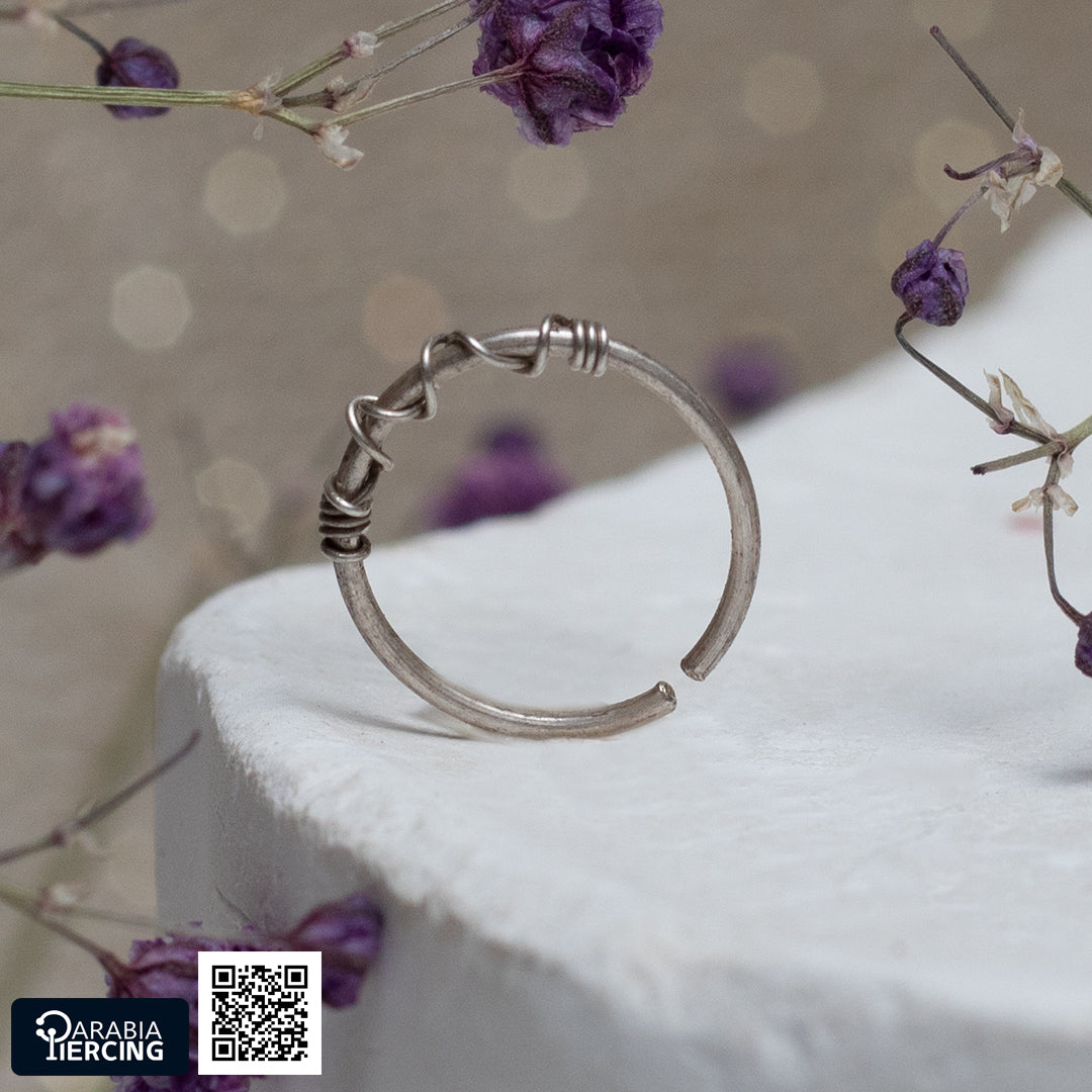Simple Silver Nose Hoop