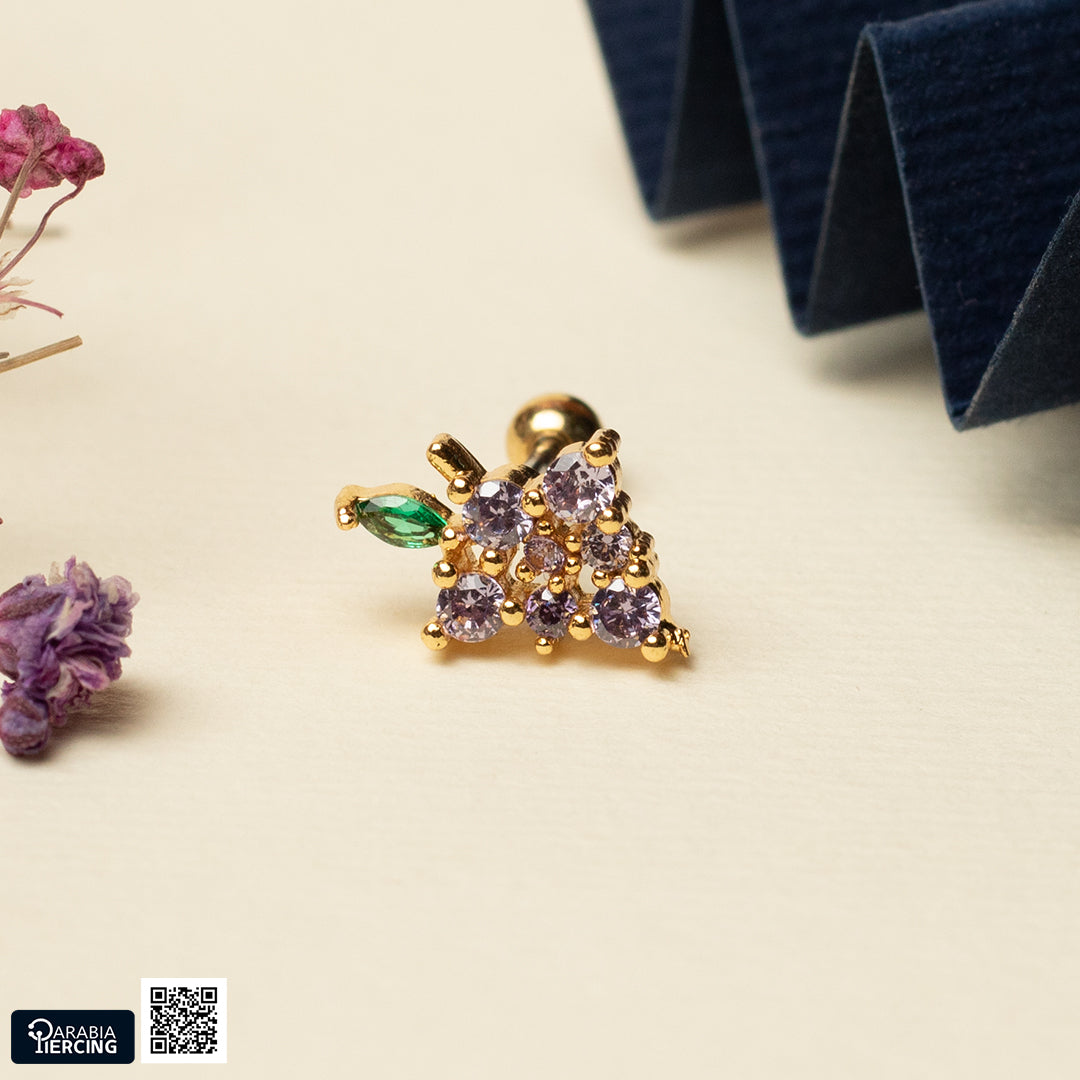 Fruits ball back Earring