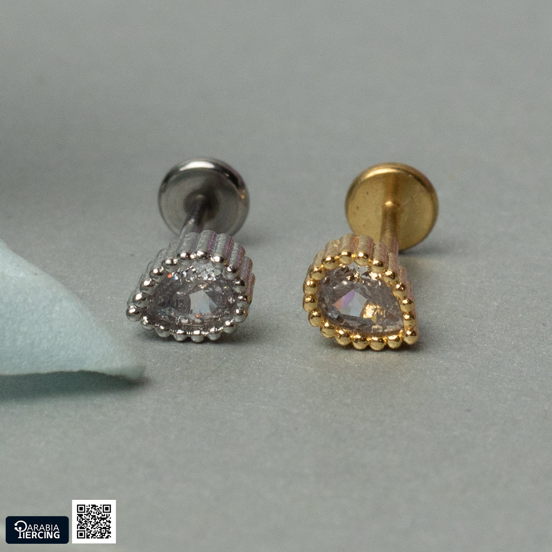 Beaded Dewdrop Spark Flatback