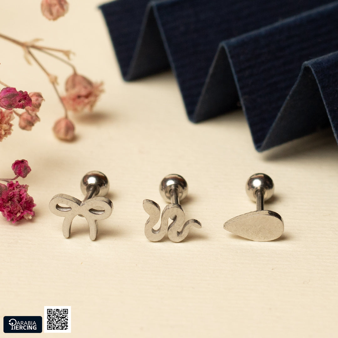 Plain Silver Shapes Ballback