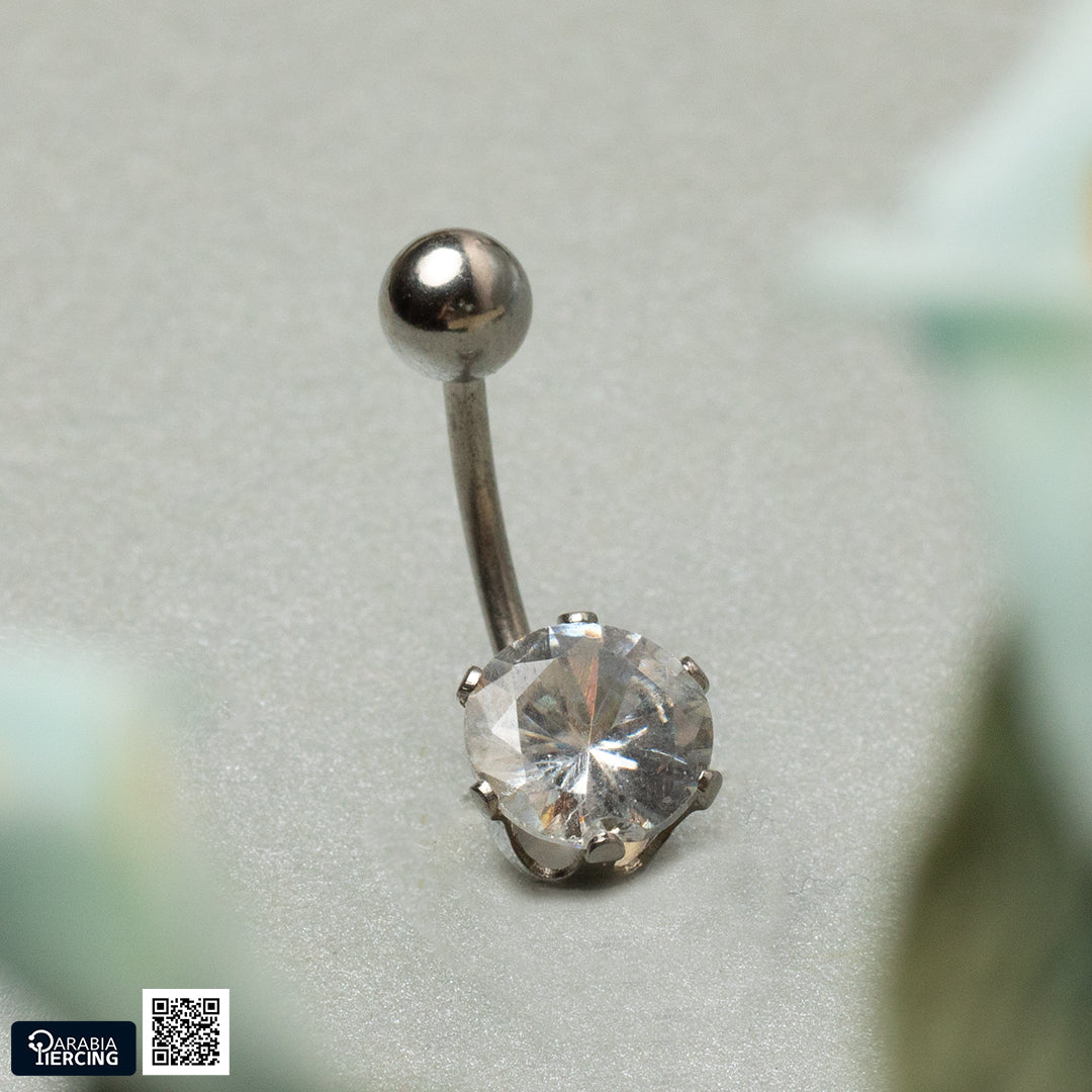 Big Crystal Belly Piercing