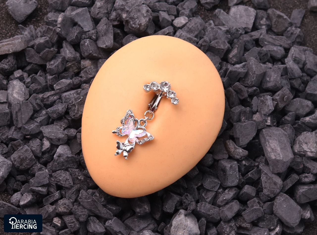 Butterfly Fake Belly Ring