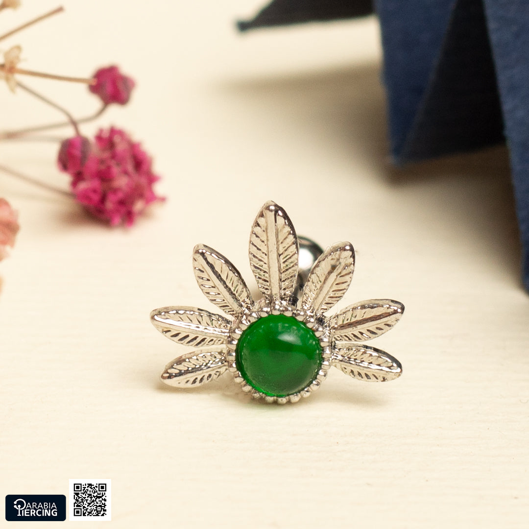 Green Earring Ballback