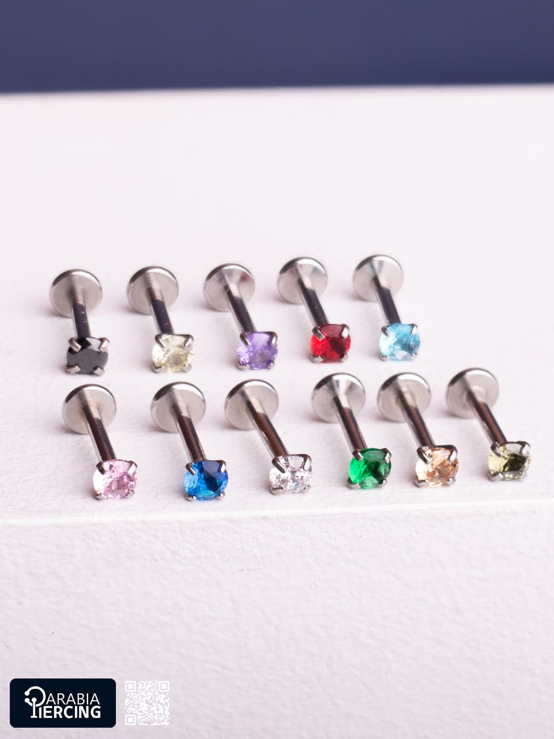 Colorful zircon Flatback