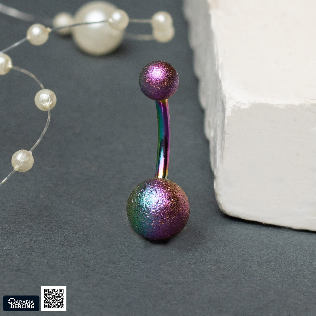 Glossy Multicolor Belly Ring