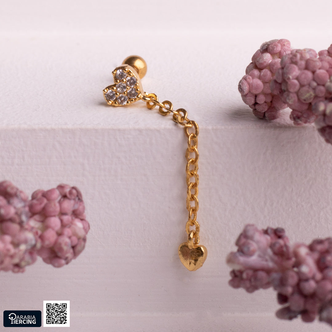 Dangling Heart Ball Back