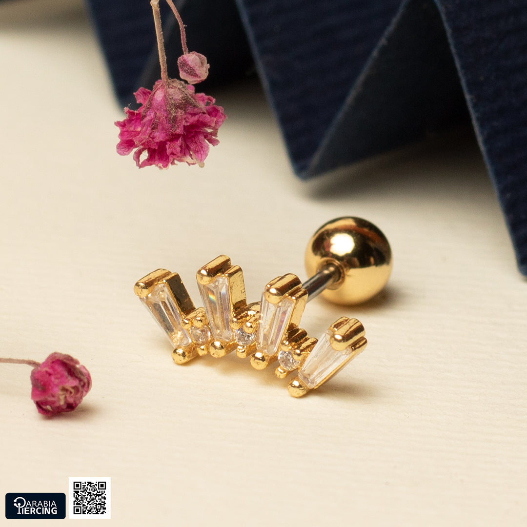 Elegant Tall Earring Ballback