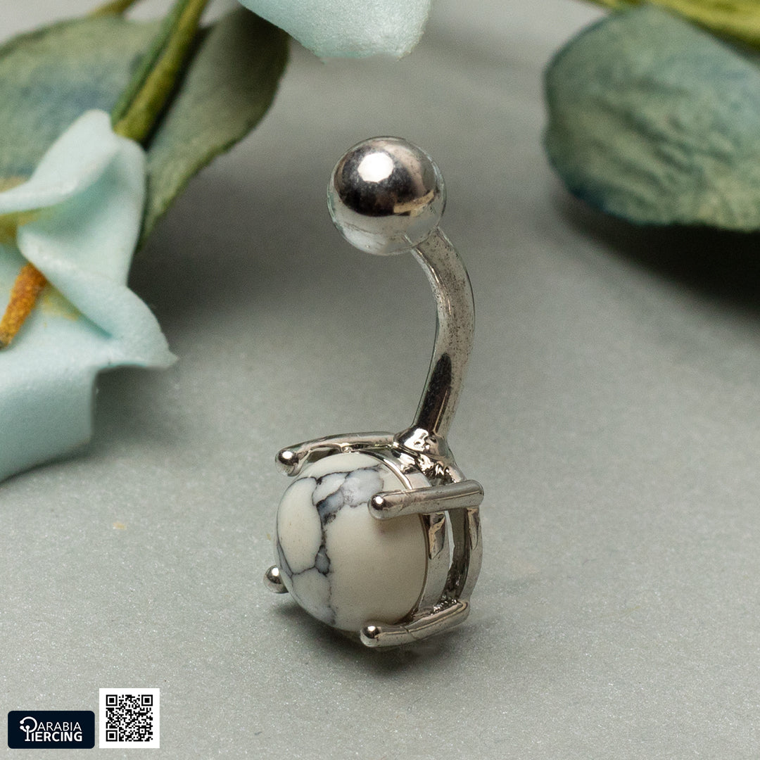 Marble Belly Piercing