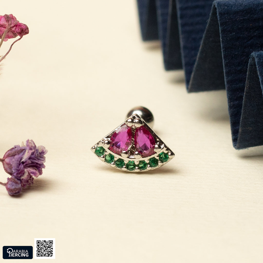 Fruits ball back Earring